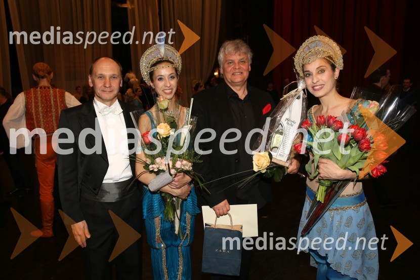  Farhads Stade, dirigent;  ... ;  Aivars Leimanis, koreograf;  ... Gusar, premiera baleta SNG Maribor