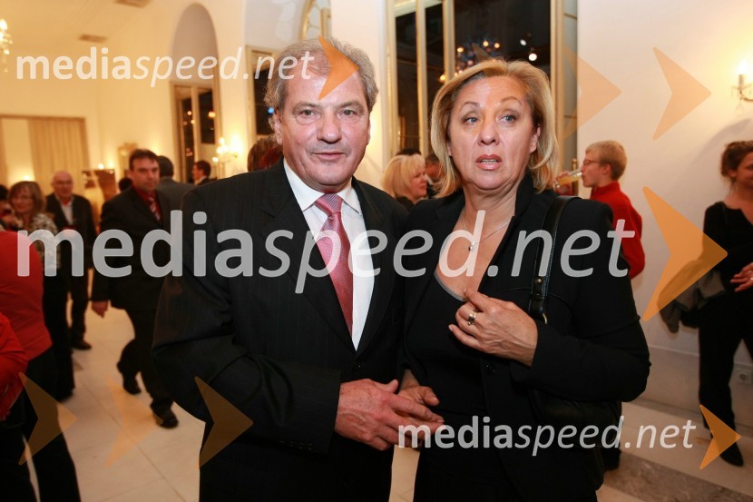 Črt Mesarič z ženo Tanjo42. Borštnikovo srečanje 2007, podelitev Borštnikovovega prstana