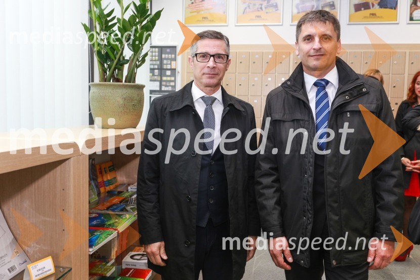 mag. Boris Novak, generalni direktor, Pošta Slovenije;  Cvetko  Sršen, direktor poslovne enote Celje, Pošta SlovenijePošta Slovenije odprla nov regijski center v Celju