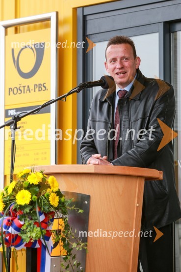  Bojan Šrot, župan MO CeljePošta Slovenije odprla nov regijski center v Celju