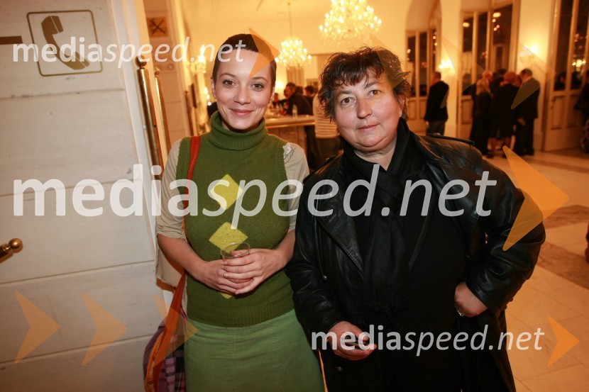 Simona Koplinšek, novinarka kulturne redakcije RTV Slovenija in Dragica Petrovič, producentka in režiserka42. Borštnikovo srečanje 2007, podelitev Borštnikovovega prstana