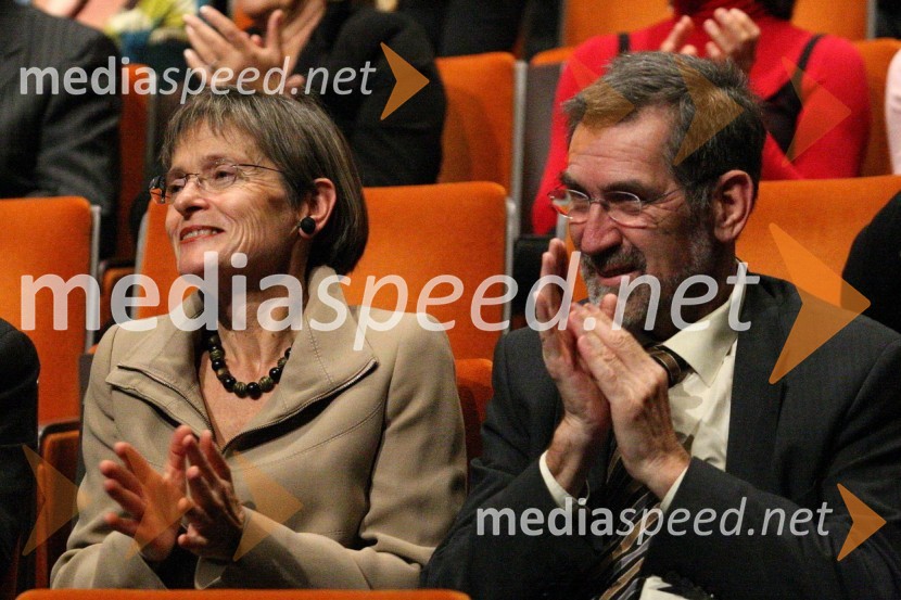 Dr. Jure Zupan, nekdanji minister za znanost, visoko šolstvo in tehnologijo s soprogo Bredo42. Borštnikovo srečanje 2007, podelitev Borštnikovovega prstana