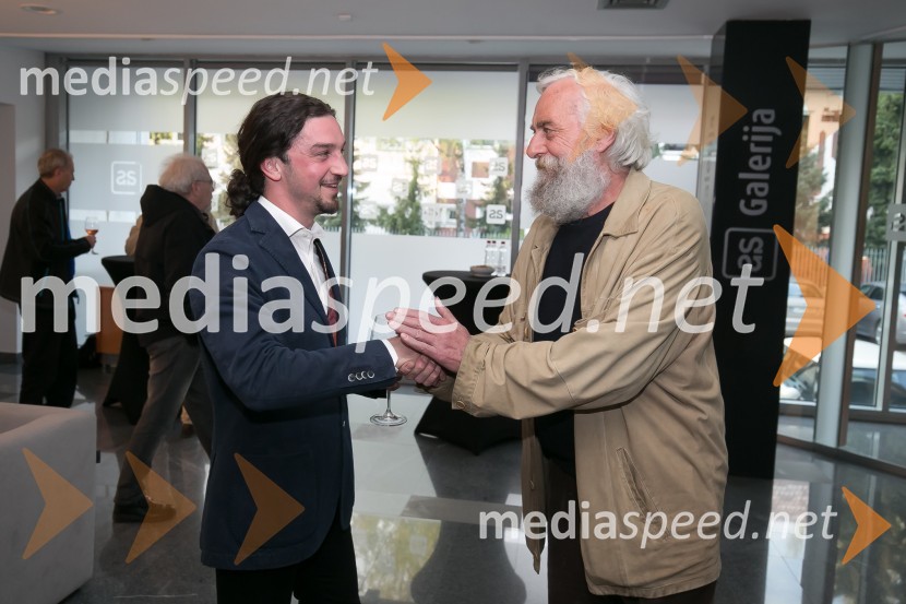  Arshak  Sarkissian, armenski slikar, kipar in grafik;  Jakov Brdar, slovenski kiparOdprtje razstave Sodobni človek - Contemporary man v AS Galeriji