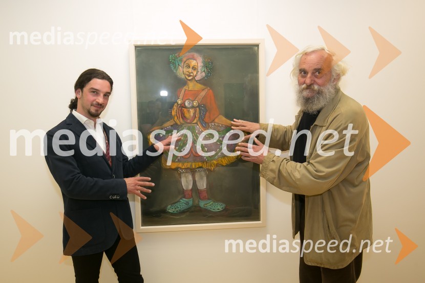  Arshak  Sarkissian, armenski slikar, kipar in grafik;  Jakov Brdar, slovenski kiparOdprtje razstave Sodobni človek - Contemporary man v AS Galeriji