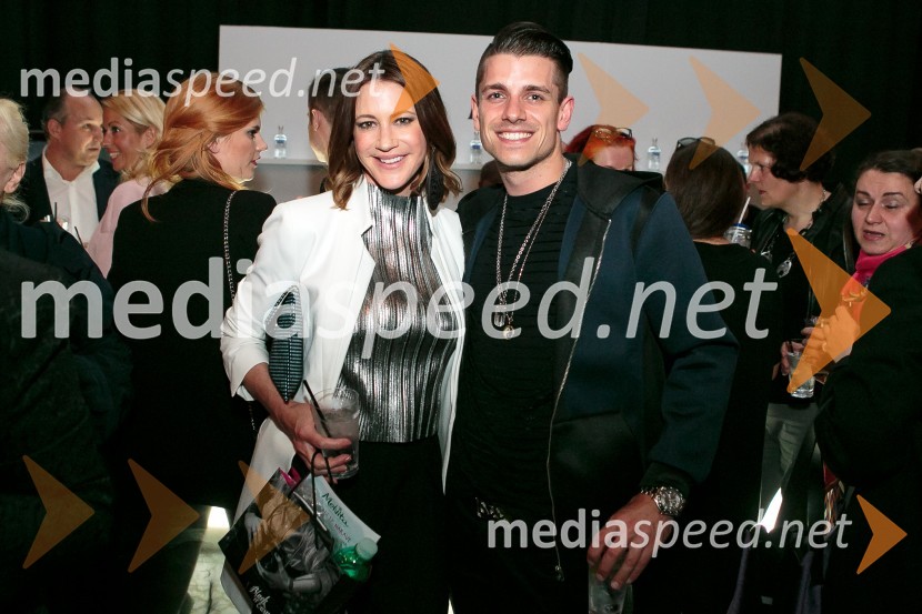  Hannah Mancini, pevka;  Anže Škrube, plesalecLjubljana fashion week 2016, 1. dan, obiskovalci