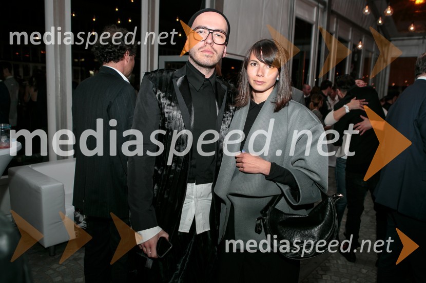  Peter Movrin, modni oblikovalec;  Petja Zorec, modna oblikovalkaLjubljana fashion week 2016, 1. dan, obiskovalci