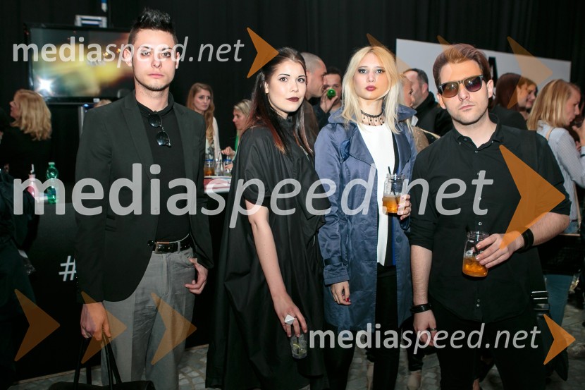  ... ;   Lana Petek;  Daša Podboj;  Lucas Alexander, novinarLjubljana fashion week 2016, 1. dan, obiskovalci