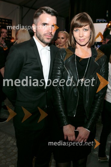  Sašo Kralj, odnosi z javnostmi, LJFW;  Teja Roglič, odnosi z javnostmi LJFWLjubljana fashion week 2016, 1. dan, obiskovalci