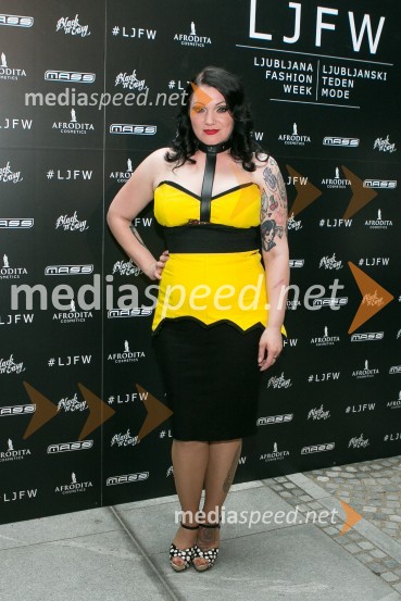  Maja Založnik, glasbenicaLjubljana fashion week 2016, 2. dan, obiskovalci