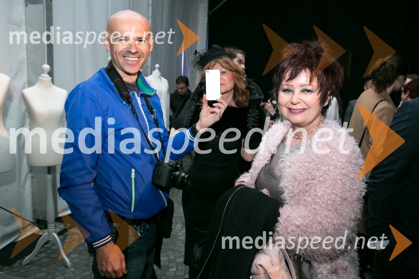  Saša Despot, fotograf;  Zdenka  Kahne, kozmetika KahneLjubljana fashion week 2016, 2. dan, obiskovalci