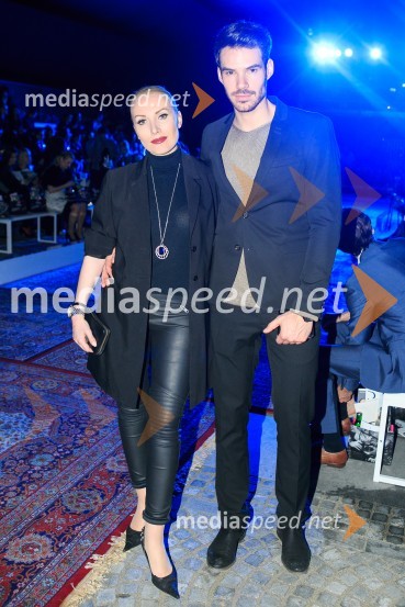  Daša Gradišek, pevka;  Matjaž Kumelj, manekenLjubljana fashion week 2016, 2. dan, obiskovalci