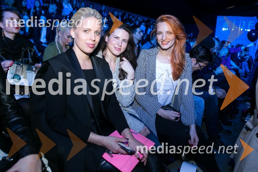  Manja Stević Plesnar, voditeljica, Big Brother;  ... ;  Jana  Koteska, manekenkaLjubljana fashion week 2016, 2. dan, obiskovalci