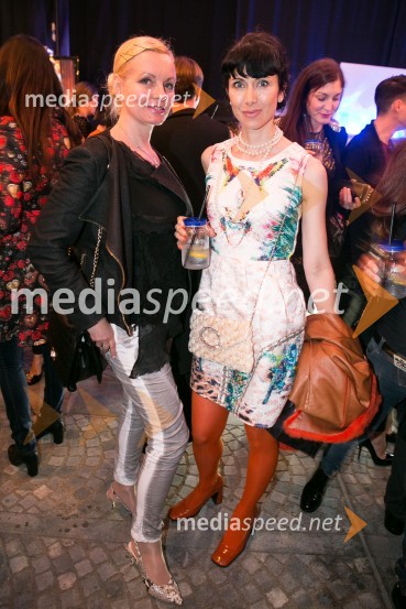  Andreja  Medvedič, lastnica in direktorica Sense Wellness Cluba; Dr. Jerca Legan Cvikl, antropologinjaLjubljana fashion week 2016, 2. dan, obiskovalci