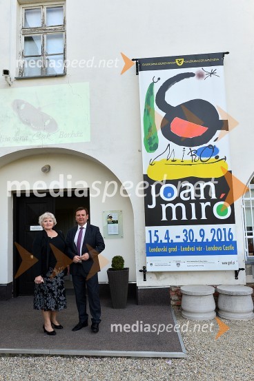  Mirjana  Balažek; mag. Anton Balažek, župan občine LendavaJoan Miró, otvoritev razstave grafik