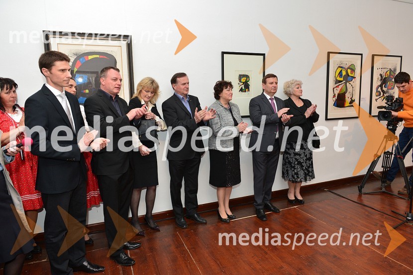 Joan Miró, otvoritev razstave grafik