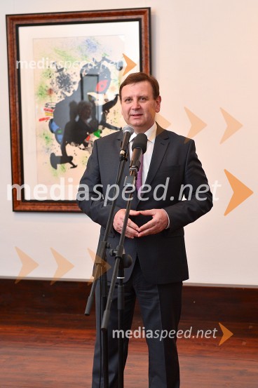 mag. Anton Balažek, župan občine LendavaJoan Miró, otvoritev razstave grafik