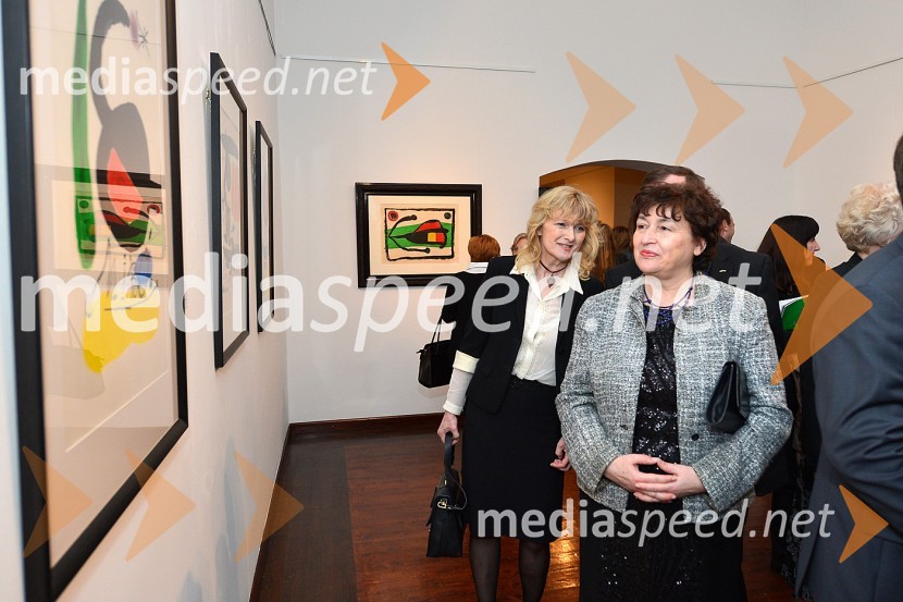  ... ; mag. Julijana Bizjak Mlakar, ministrica za kulturoJoan Miró, otvoritev razstave grafik