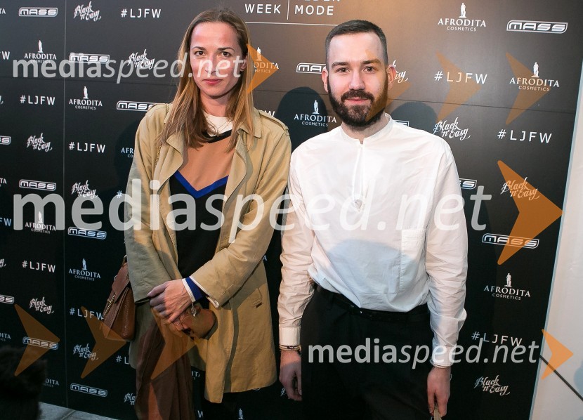 Meta Wraber;  Anžej Dežan, pevecLjubljana fashion week 2016, 3. dan, obiskovalci