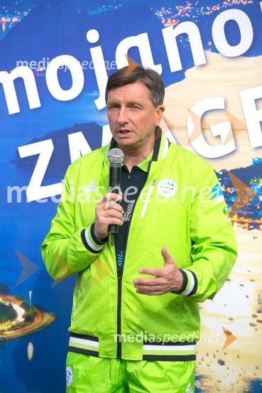  Borut Pahor, predsednik Republike SlovenijePredsednik MOK-a Thomas Bach na obisku v Sloveniji