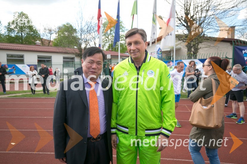  ... ;  Borut Pahor, predsednik Republike SlovenijePredsednik MOK-a Thomas Bach na obisku v Sloveniji