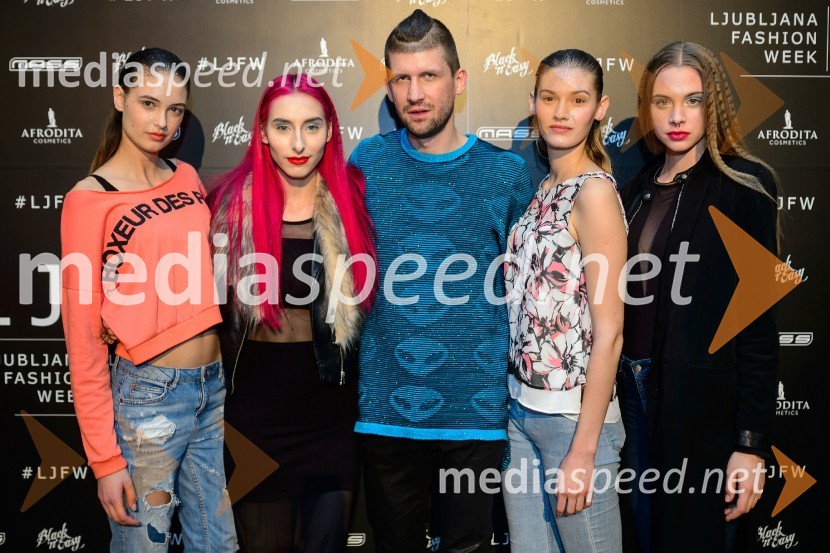  ... ;  Sara Briški Cirman - Raiven, pevka, harfistka;  Tomaž  Mihelič, novinar;  ... ;  ... Ljubljana fashion week 2016, 4. dan, obiskovalci