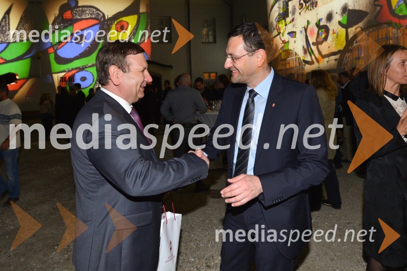 mag. Anton Balažek, župan občine Lendava;  ... Joan Miró, otvoritev razstave grafik