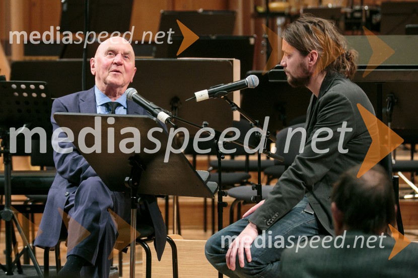  Janez Matičič, slovenski skladatelj in pianist;  Primož Trdan, moderatorZaključni koncert 31. Slovenskih glasbenih dnevov