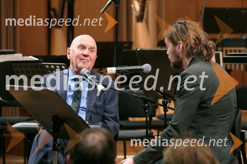  Janez Matičič, slovenski skladatelj in pianist;  Primož Trdan, moderatorZaključni koncert 31. Slovenskih glasbenih dnevov
