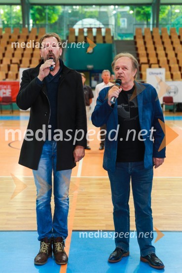  Gianni Rijavec, glasbenik;  Alfi Nipič, pevecDobrodelna nogometna tekma za otroke Mladinskega doma Maribor