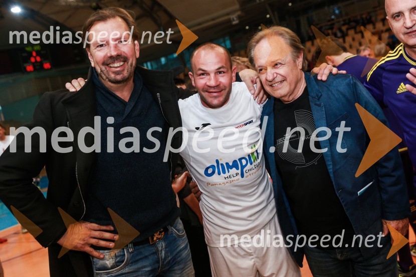  Gianni Rijavec, glasbenik;  Dejan Zavec, nekdanji boksar;  Alfi Nipič, pevecDobrodelna nogometna tekma za otroke Mladinskega doma Maribor