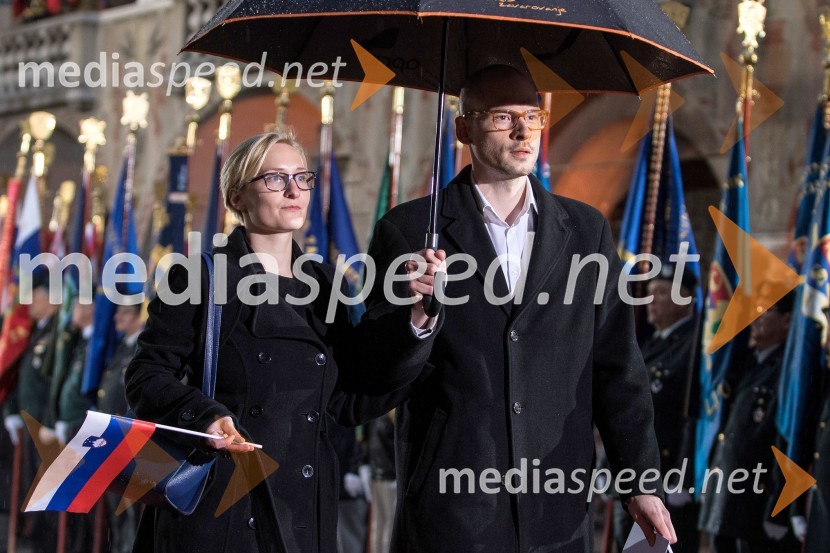  Maja Tašner Vatovec;  Matej Tašner Vatovec, poslanec Združene leviceDržavna proslava ob dnevu boja proti okupatorju
