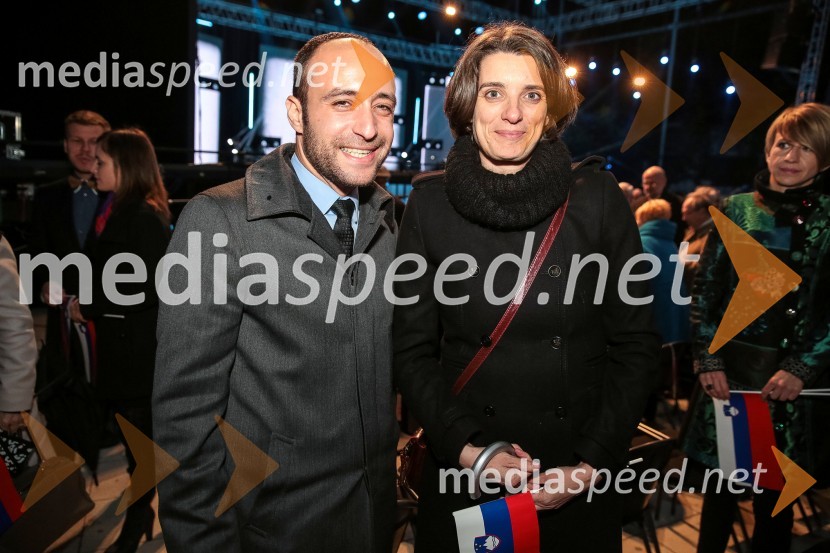  Kamal Izidor Shaker, poslanec SMC; dr. Simona Kustec Lipicer, podpredsednica SMCDržavna proslava ob dnevu boja proti okupatorju