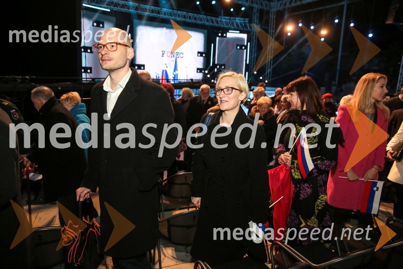  Matej Tašner Vatovec, poslanec Združene levice;  Maja Tašner VatovecDržavna proslava ob dnevu boja proti okupatorju