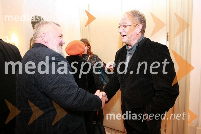 Dr. Stane Granda, predsednik programskega sveta RTV Slovenija in Ivo Ban, igralecPodelitev Ježkovih nagrad 2007 in dan RTV Slovenije