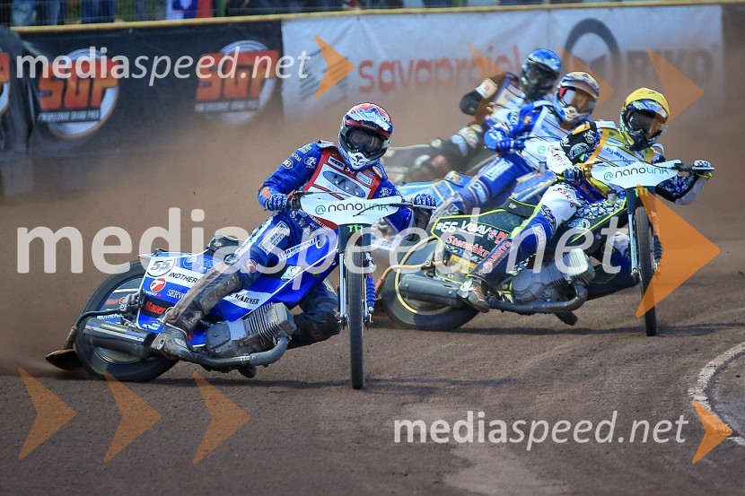  Matej Žagar, speedwayist (Slovenija);  Fredrik  Lindgren, speedwayist (Švedska)Žagar v Krškem s štirimi točkami