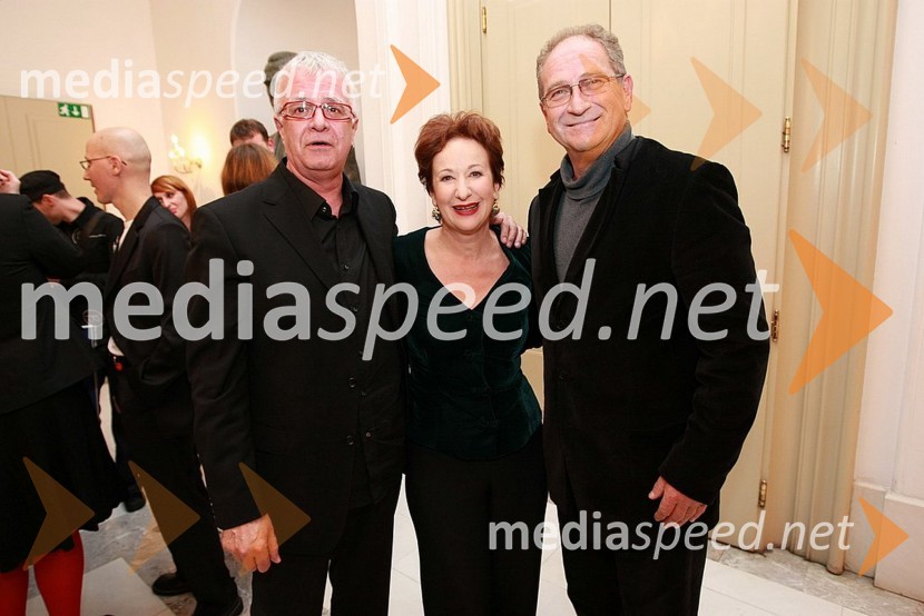 Vinko Vasle, direktor Radia Slovenija, Polona Vetrih, igralka in Ivo Ban, igralecPodelitev Ježkovih nagrad 2007 in dan RTV Slovenije