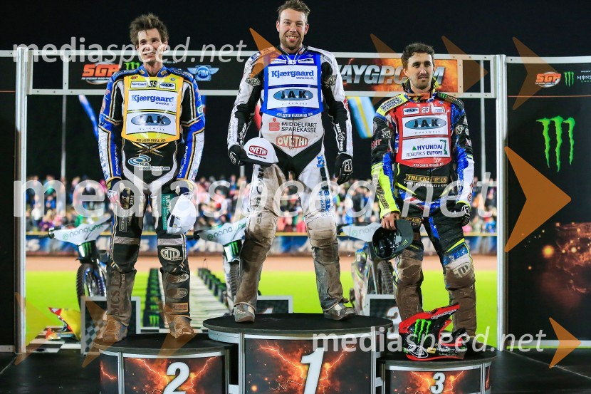  Jason Doyle, speedwayist (Avstralija);  Peter Kildemand, speedwayist (Danska);  Chris Holder, speedwayist (Avstralija)Žagar v Krškem s štirimi točkami