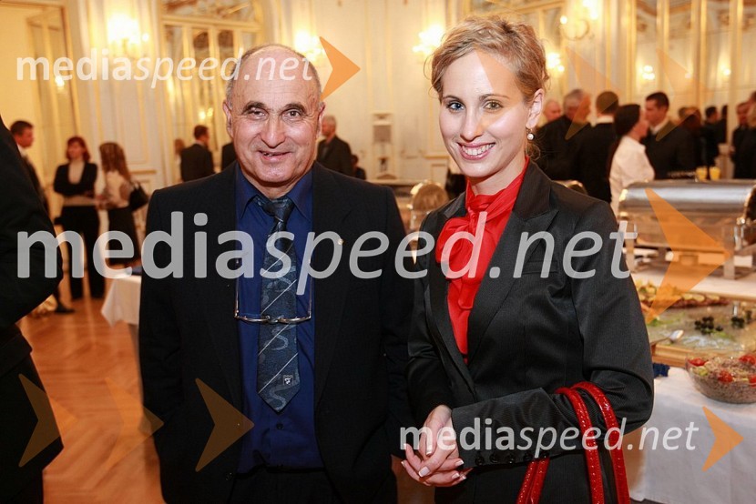 Igor Šetinc, član Nadzornega sveta RTV Slovenija in njegova hčerka Jasmina ŠetincPodelitev Ježkovih nagrad 2007 in dan RTV Slovenije
