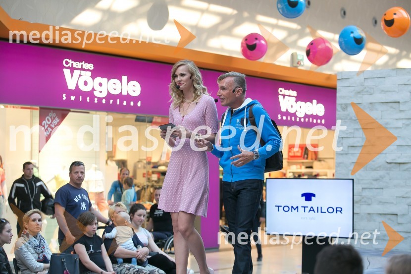  Tjaša  Kokalj Jerala, manekenka, voditeljica;   Igor  Jelen-Iggy, koreograf, lastnik plesnega centra IgenModna revija v Qlandii Kranj