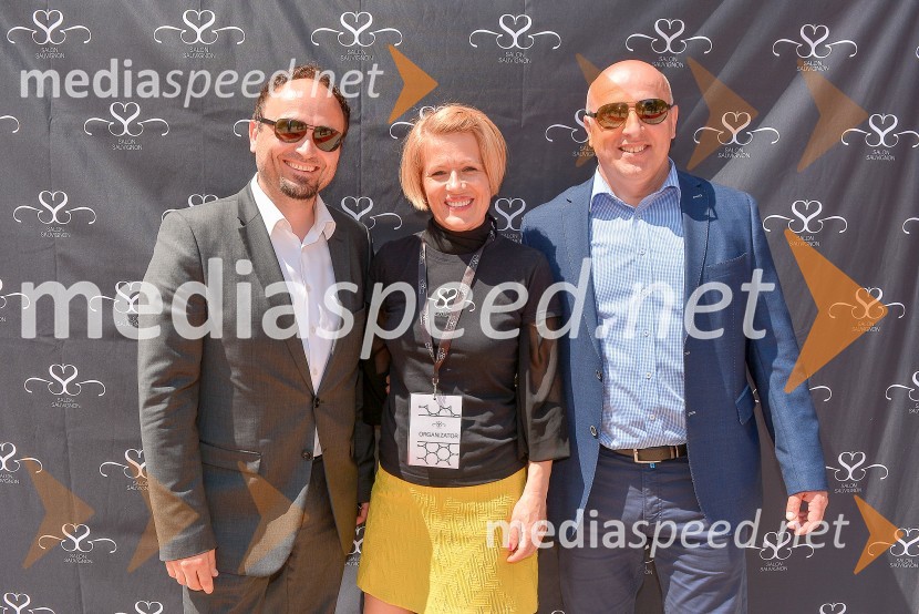  Gorazd  Orešek, Mestna občina Ptuj, podžupan; dr. Aleksandra Pivec, direktorica, ZRS Bistra, Ptuj;  Miran Senčar, župan, Mestna občina PtujSalon Sauvignon 2016