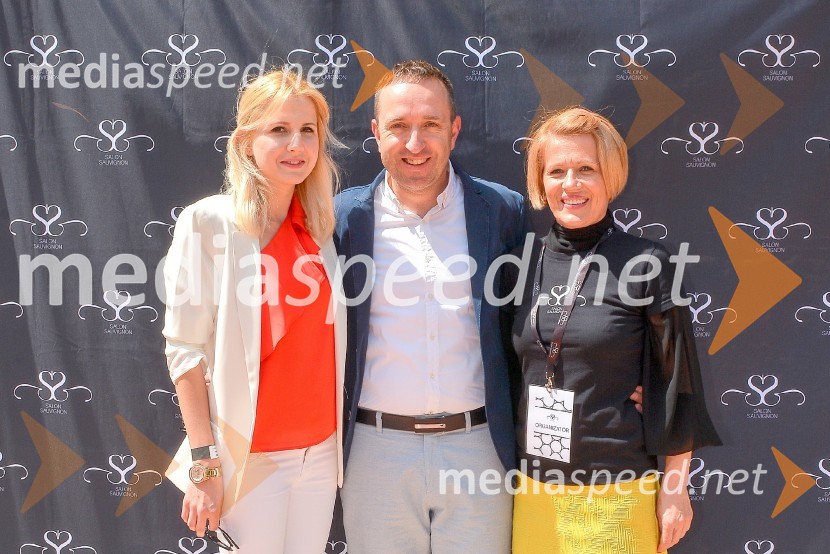  Natalija Pravdič, Mediaspeed;  Borut  Cvetko, kreativni direktor Mediaspeed; dr. Aleksandra Pivec, direktorica, ZRS Bistra, PtujSalon Sauvignon 2016