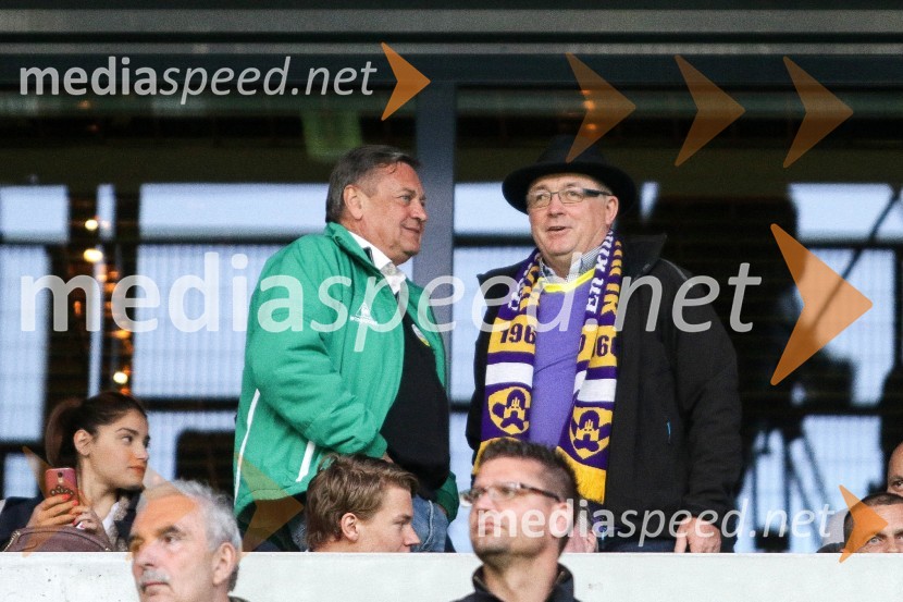  Zoran Janković, župan, Mestna občina Ljubljana; dr. Andrej Fištravec, župan, Mestna občina MariborNogometna tekma Maribor - Olimpija 2:1