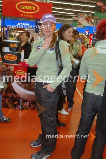 Tina Maze, smučarkaPredstavitev in tiskovna konferenca alpske smučarske reprezentance za sezono 2007/08