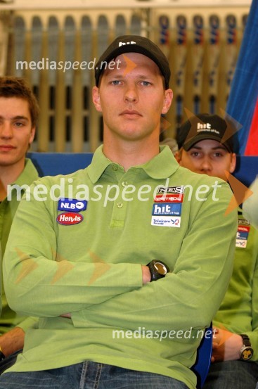 Andrej Jerman, smukačPredstavitev in tiskovna konferenca alpske smučarske reprezentance za sezono 2007/08