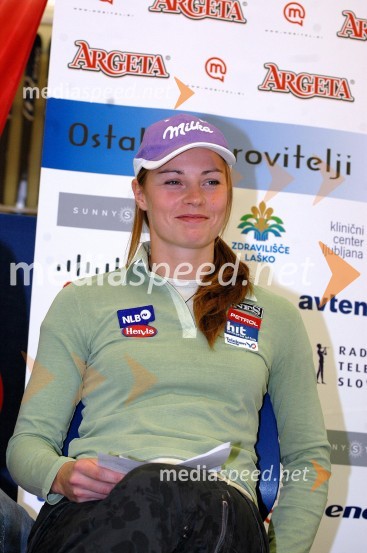 Tina Maze, smučarkaPredstavitev in tiskovna konferenca alpske smučarske reprezentance za sezono 2007/08