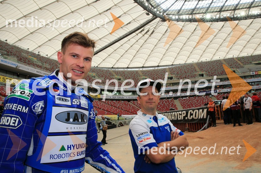  Matej Žagar, speedwayist (Slovenija);  ... Žagar pred dirko za VN Poljske