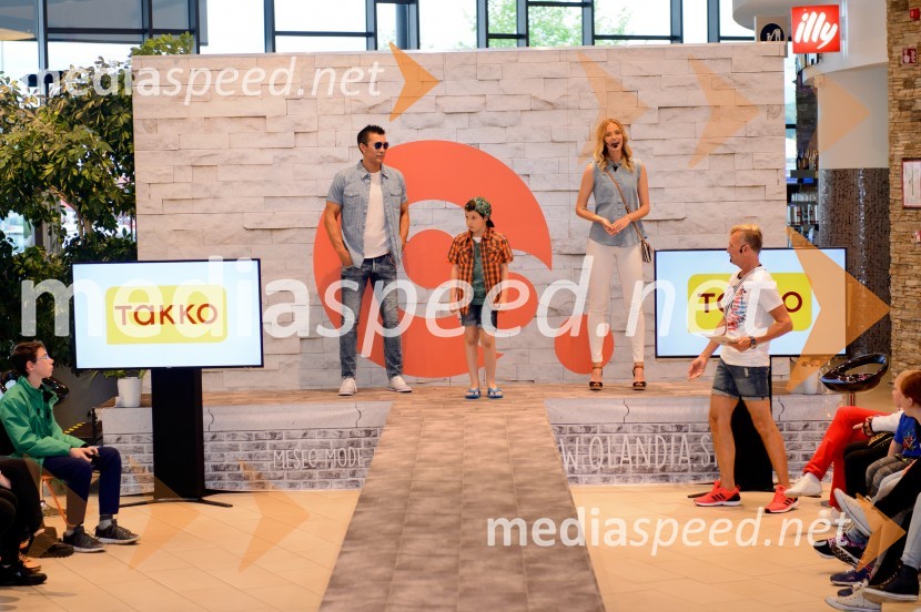  Taiji Tokuhisa, maneken in voditelj;  ... ;  Tjaša  Kokalj Jerala, manekenka, voditeljica;   Igor  Jelen-Iggy, koreograf, lastnik plesnega centra IgenModna revija v Qlandii Novo Mesto