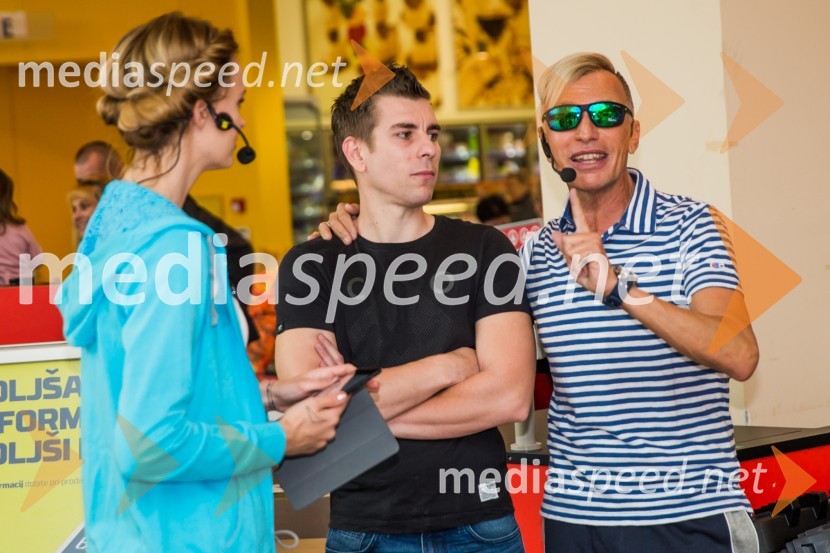  Tjaša  Kokalj Jerala, manekenka, voditeljica;  ... ;   Igor  Jelen-Iggy, koreograf, lastnik plesnega centra IgenModna revija v Qlandii Krško