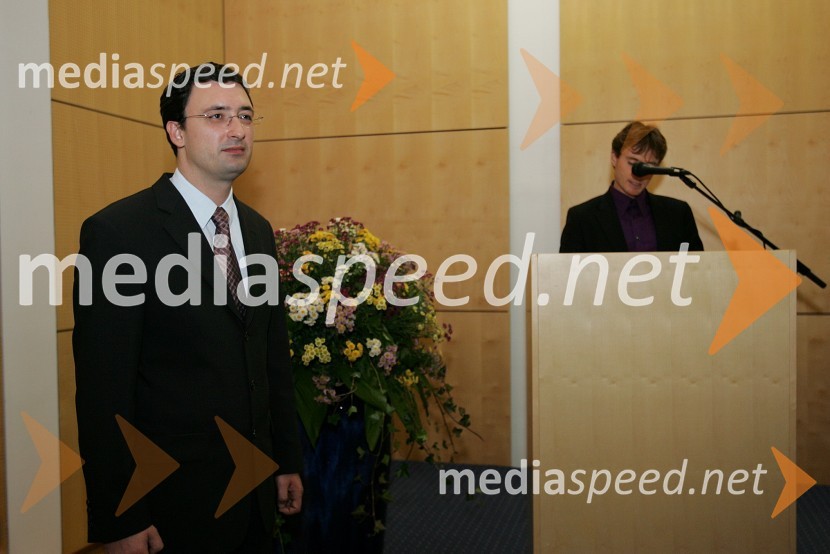 Dr. Borut Vojinović in doc. dr. Žan Jan Oplotnik, Ekonomsko-poslovna fakulteta Univerze v MariboruPromocija doktorjev znanosti Univerze v Mariboru, oktober 2007