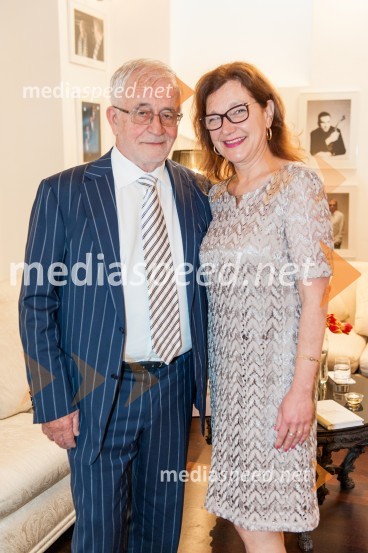 dr. Peter  Čeferin, pravnik, pisatelj;  Alenka Košorok Humar, odvetnica, publicistka, predsednica Ljubljanskega območnega zbora OZSOdvetništvo na Slovenskem, predstavitev knjige Petra Čeferina